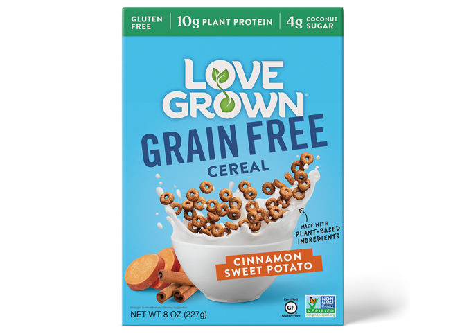 Love Grown Grain Free Cereal Cinnamon Sweet Potato