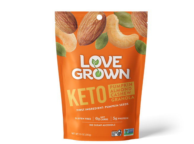 Love Grown Keto Granola Pumpkin Almond Cashew